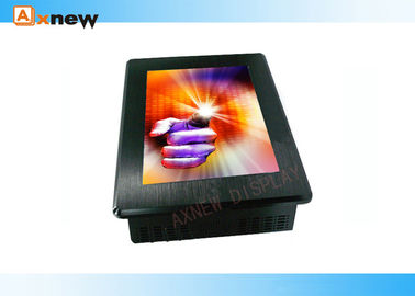 Panel mount  XGA 15 Inch TFT Industrial LCD Displays With Protective Glass VGA + DVI